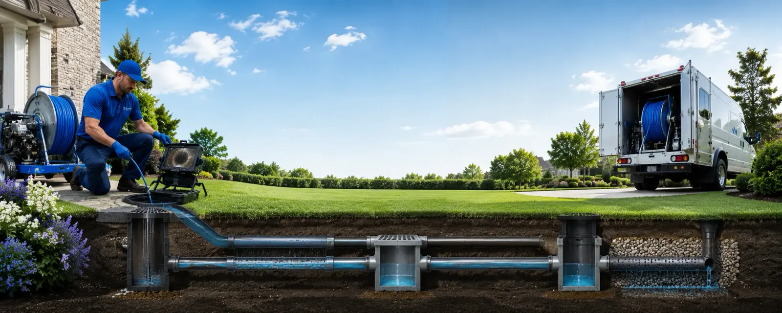 Outdoor drain cleaning information for Waterbury, VT